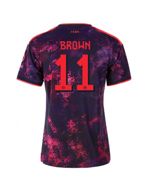 Bayern Munich Nathaniel Brown #11 Ausweichtrikot für Frauen 2026-27 Kurzarm Bayern Munich Nathaniel Brown #11 Ausweichtrikot für Frauen 2026-27 Kurzarm
